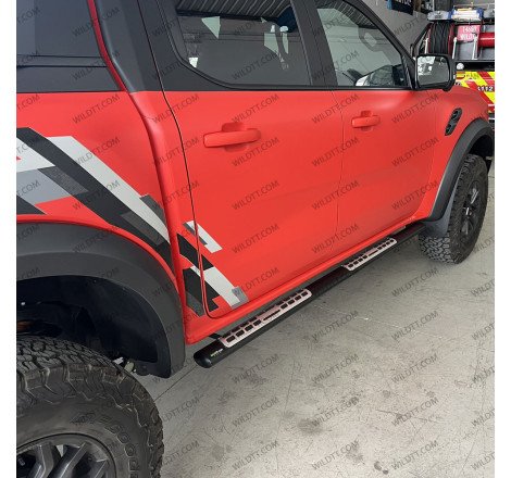 Estribos Inox Ovais "Styling" Ford Ranger/Raptor DC 2023+ - WildTT