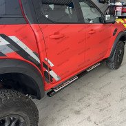 Estribos Inox Ovais "Styling" Ford Ranger/Raptor DC 2023+ - WildTT