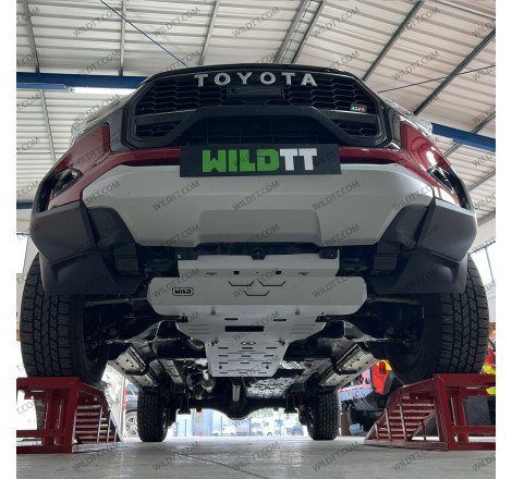 Komplettsatz Unterlegplatten Stahl 3MM Toyota Hilux 2016-2026 - WildTT