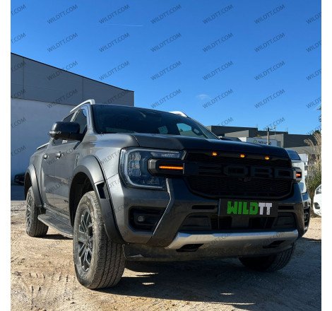 Radiator Grill "Raptor" W/ LEDs Ford Ranger Wildtrak/Limited 2023+ - WildTT