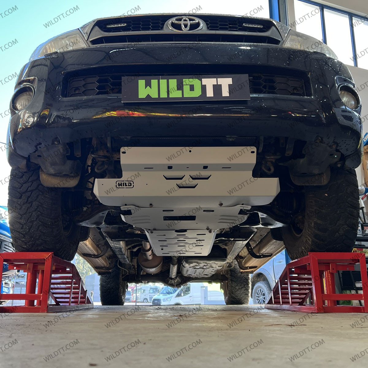 Kit Complet Plaques de Protection Acier 3MM Toyota Hilux 2005-2015 - WildTT