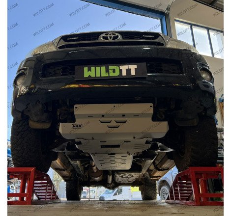 Komplettsatz Unterlegplatten Stahl 3MM Toyota Hilux 2005-2015 - WildTT