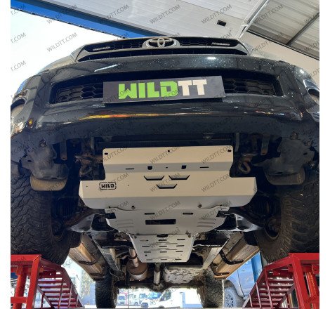 Completo Piastre di Protezione in Acciaio 3MM Toyota Hilux 2005-2015 - WildTT