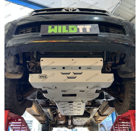 Completo Piastre di Protezione in Acciaio 3MM Toyota Hilux 2005-2015 - WildTT