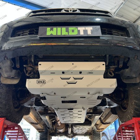 Kit Complet Plaques de Protection Acier 3MM Toyota Hilux 2005-2015 - WildTT