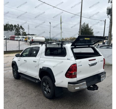 Hardtop Aeroklas Stylish W/ Pop-Up Windows Toyota Hilux DC 2015+ - WildTT