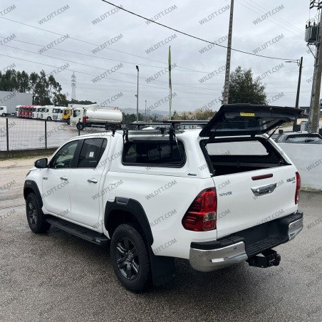 Hardtop Aeroklas Stylish W/ Pop-Up Windows Toyota Hilux DC 2015+ - WildTT