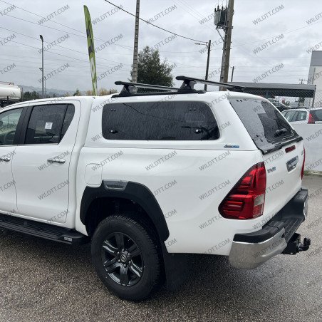 Hardtop Aeroklas Stylish Avec Les Fenêtres Pop-Up Toyota Hilux DC 2015+ - WildTT