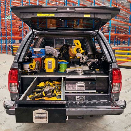 Drawer System Aeroklas Toyota Hilux DC 2016+ - WildTT