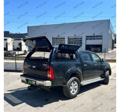 Hardtop Aeroklas Stylish C/ Ventanas Pop-Up Toyota Hilux DC 2005-2015 - WildTT