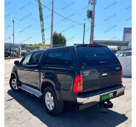 Hardtop Aeroklas Stylish C/ Janelas Pop-Up Toyota Hilux DC 2005-2015 - WildTT