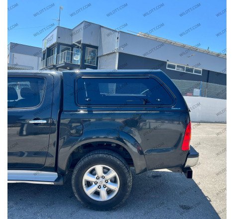 Hardtop Aeroklas Stylish Avec Les Fenêtres Pop-Up Toyota Hilux DC 2005-2015 - WildTT