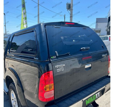 Hardtop Aeroklas Stylish C/ Janelas Pop-Up Toyota Hilux DC 2005-2015 - WildTT