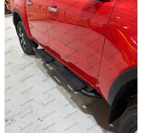 Estribos Wild Curvos C/ Step Ford Ranger/Raptor DC 2023+ - WildTT