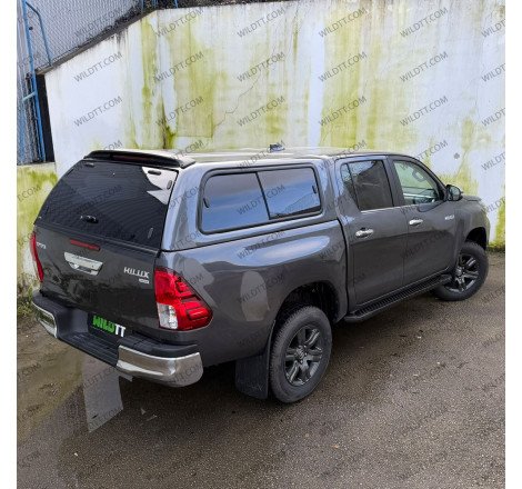 Hardtop Carryboy S560 C/ Janelas Toyota Hilux DC 2015+ - WildTT