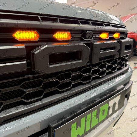 Kit 4 Luzes Amber P/ Grelha Ford Ranger Raptor 2023+ - WildTT