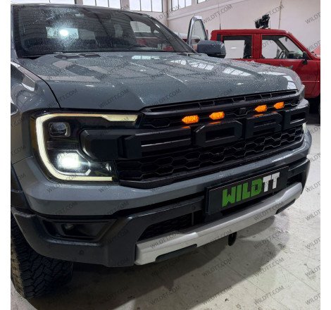 Kit 4 Luzes Amber P/ Grelha Ford Ranger Raptor 2023+ - WildTT