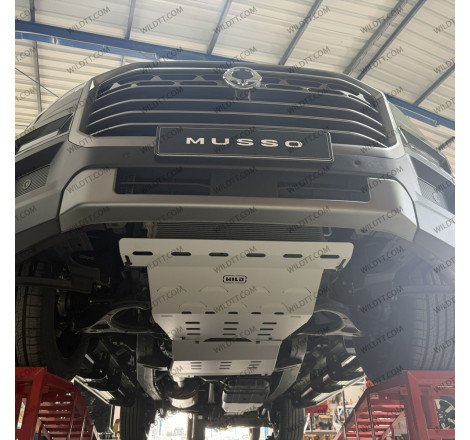 Underbody Protections Complete Kit Steel 3MM KGM Musso 2023+ - WildTT
