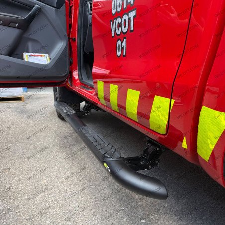 Ovale Elektrische Trittbretter in Rohrform Ford Ranger/Raptor DC 2012-2022 - WildTT