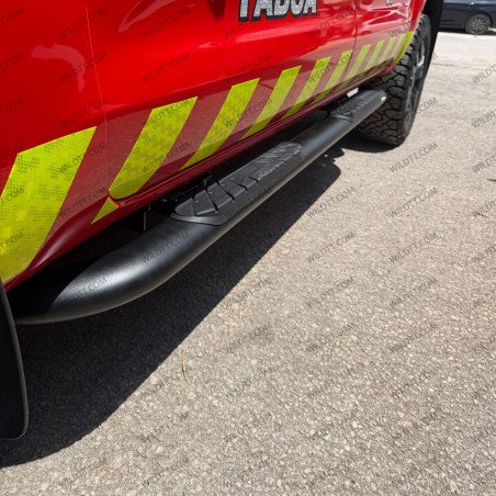 Ovale Elektrische Trittbretter in Rohrform Ford Ranger/Raptor DC 2012-2022 - WildTT