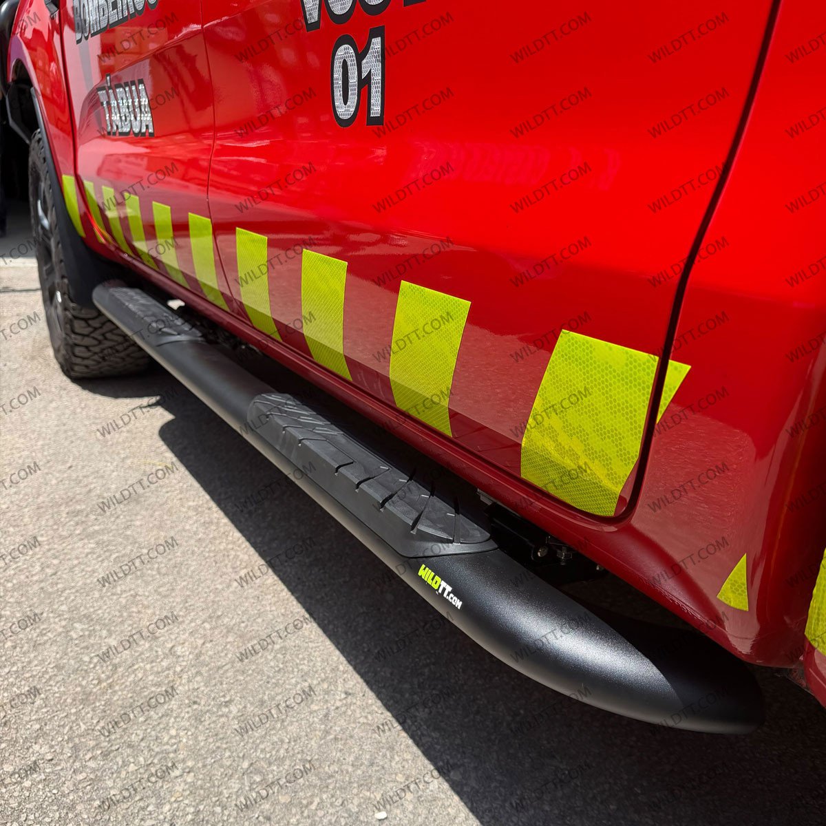 Ovale Elektrische Trittbretter in Rohrform Ford Ranger/Raptor DC 2012-2022 - WildTT