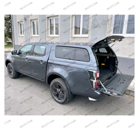 Hardtop Aeroklas Stylish Avec Les Fenêtres Pop-Out Isuzu D-Max DC 2020+ - WildTT