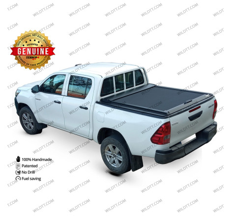 Top Roll Tessera Avec Soutien "Ladder Rack" Toyota Hilux DC 2016+ - WildTT