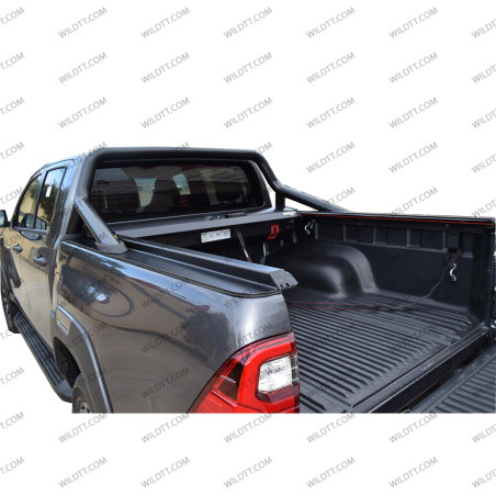 Top Roll Tessera C/ Suporte Rollbar OEM Toyota Hilux DC 2016+ - WildTT