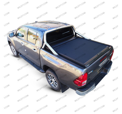 Top Roll Tessera C/ Soporte Rollbar OEM Toyota Hilux DC 2016+ - WildTT