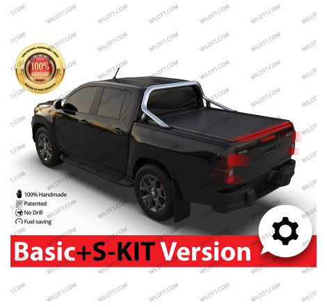 Top Roll Tessera Basic + S Kit Mit OEM Überrollbügel Toyota Hilux DC 2016+ - WildTT