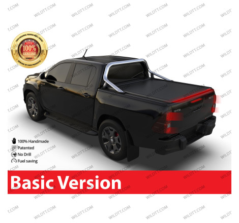 Top Roll Tessera Basic C/ Soporte Rollbar OEM Toyota Hilux DC 2016+ - WildTT