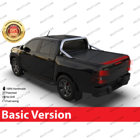 Top Roll Tessera Basic C/ Soporte Rollbar OEM Toyota Hilux DC 2016+ - WildTT