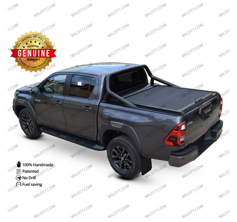 Top Roll Tessera C/ Soporte Rollbar OEM Toyota Hilux DC 2016+ - WildTT