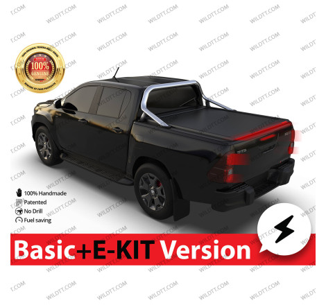 Top Roll Tessera Basic + E Kit Avec Support D'Rollbar OEM Toyota Hilux DC 2016+ - WildTT