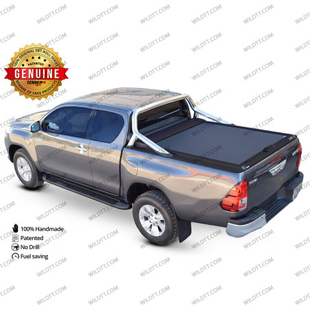 Top Roll Tessera W/ OEM Rollbar Support Toyota Hilux EC 2016+ - WildTT