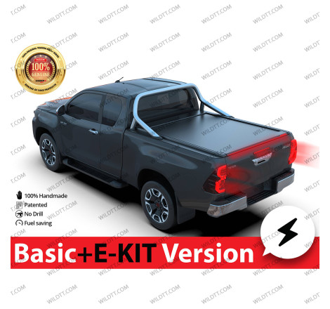 Top Roll Tessera Basic + E Kit Avec Support D'Rollbar OEM Toyota Hilux EC 2016+ - WildTT