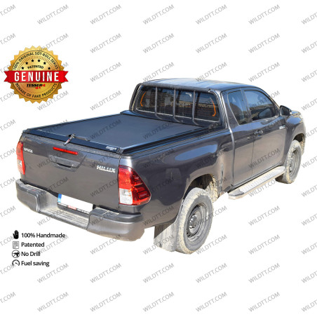 Top Roll Tessera C/ Suporte Malhal Toyota Hilux EC 2016+ - WildTT