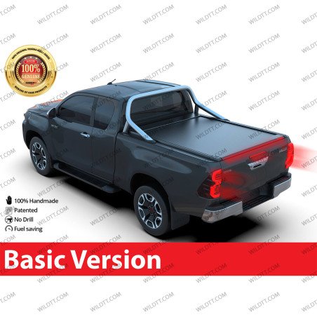 Top Roll Tessera Basic C/ Supporto Rollbar OEM Toyota Hilux EC 2016+ - WildTT