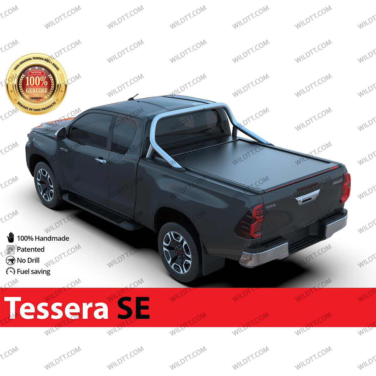 Top Roll Tessera SE Avec Support D'Rollbar OEM Toyota Hilux EC 2016-2026 - WildTT
