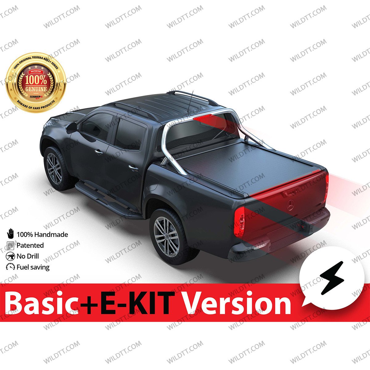 Top Roll Tessera Basic + E Kit Mit OEM Überrollbügel Mercedes-Benz X Class - WildTT