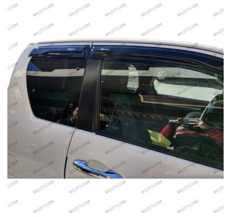 Wind Deflectors Toyota Hilux EC 2016+ - WildTT