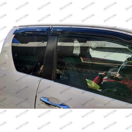 Wind Deflectors Toyota Hilux EC 2016+ - WildTT