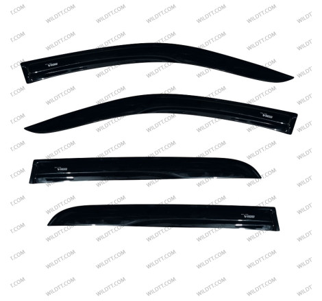 Wind Deflectors Toyota Hilux DC 2005-2015 - WildTT