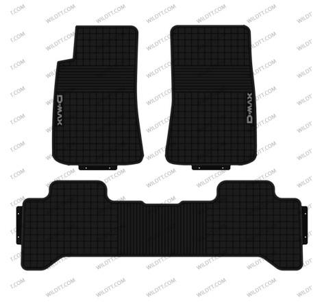 OEM Rubber Mats Isuzu D-Max DC 2012-2020 - WildTT