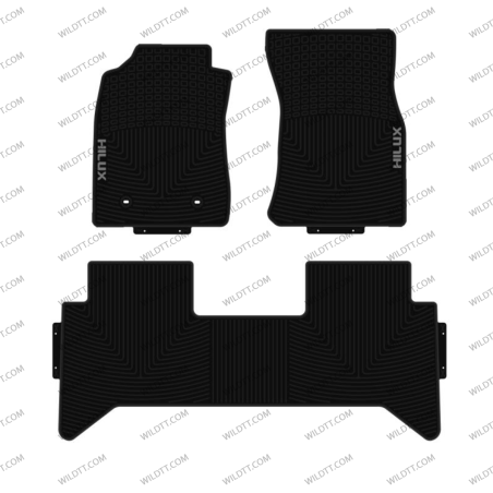 OEM Rubber Mats Toyota Hilux DC 2005-2011 - WildTT