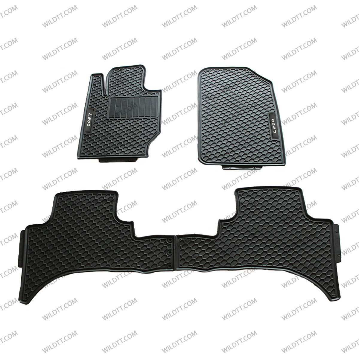 Tappetini in Gomma OEM Mitsubishi L200 DC 2015-2021 - WildTT