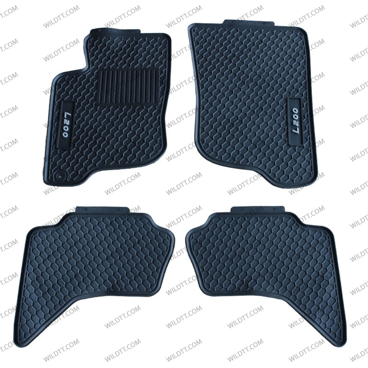 OEM Rubber Mats Mitsubishi L200 DC 2006-2015 - WildTT