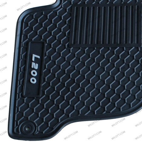 OEM Rubber Mats Mitsubishi L200 DC 2006-2015 - WildTT