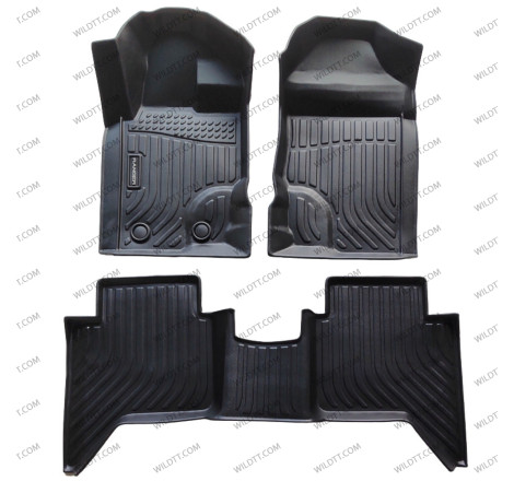 Floor Mats 3D Ford Ranger/Raptor DC 2012-2022 - WildTT