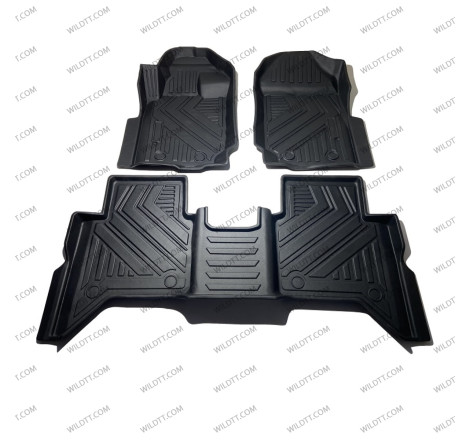 Floor Mats 3D Ford Ranger/Raptor DC 2012-2022 - WildTT